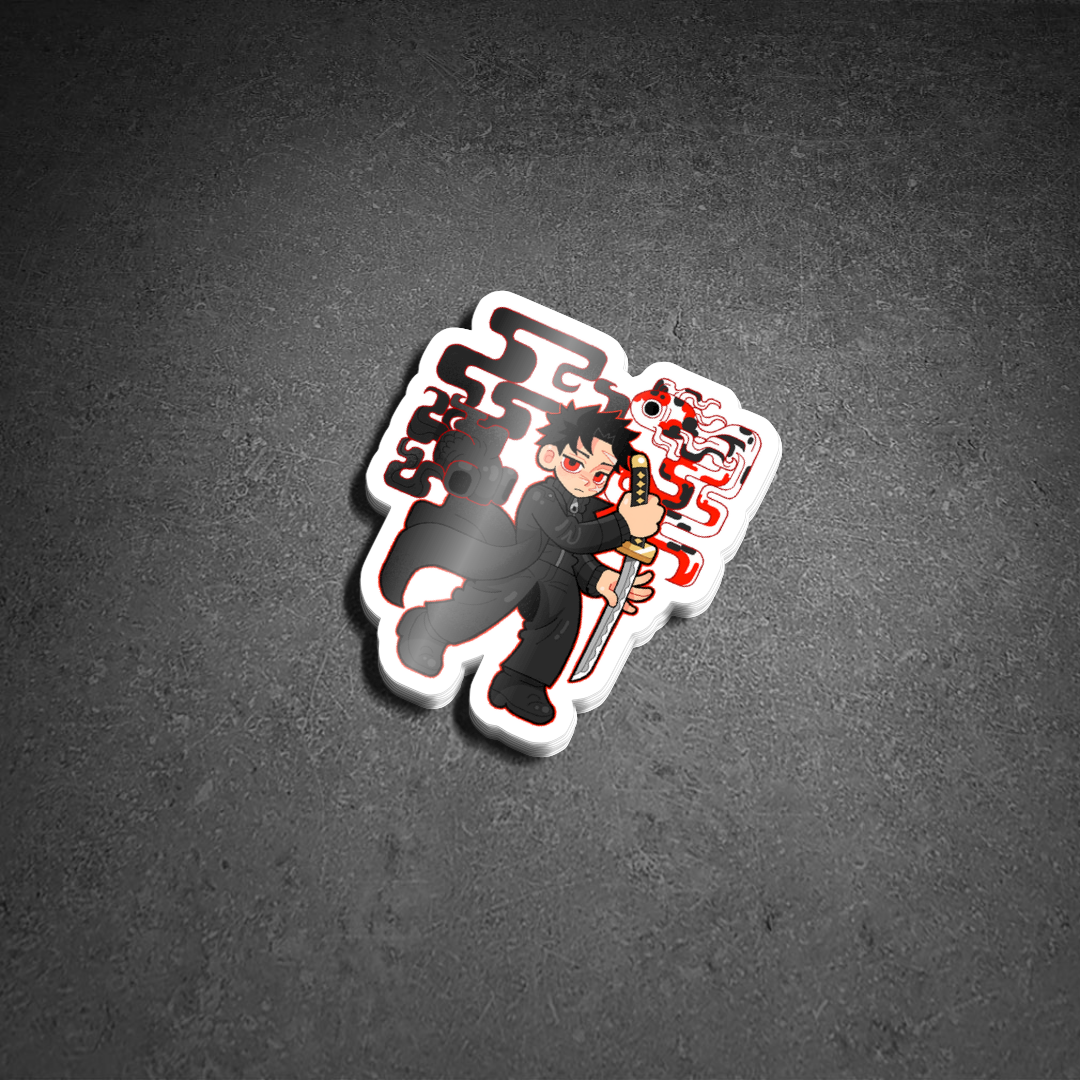 Bachi Vinyl Sticker