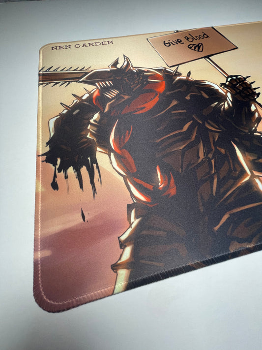 Chainsaw vs War Desk Mat